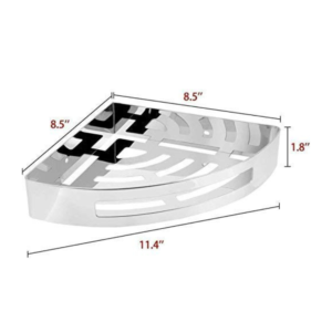 Stainless Steel 304 Grade Bathroom Corner Shelf - Image 2