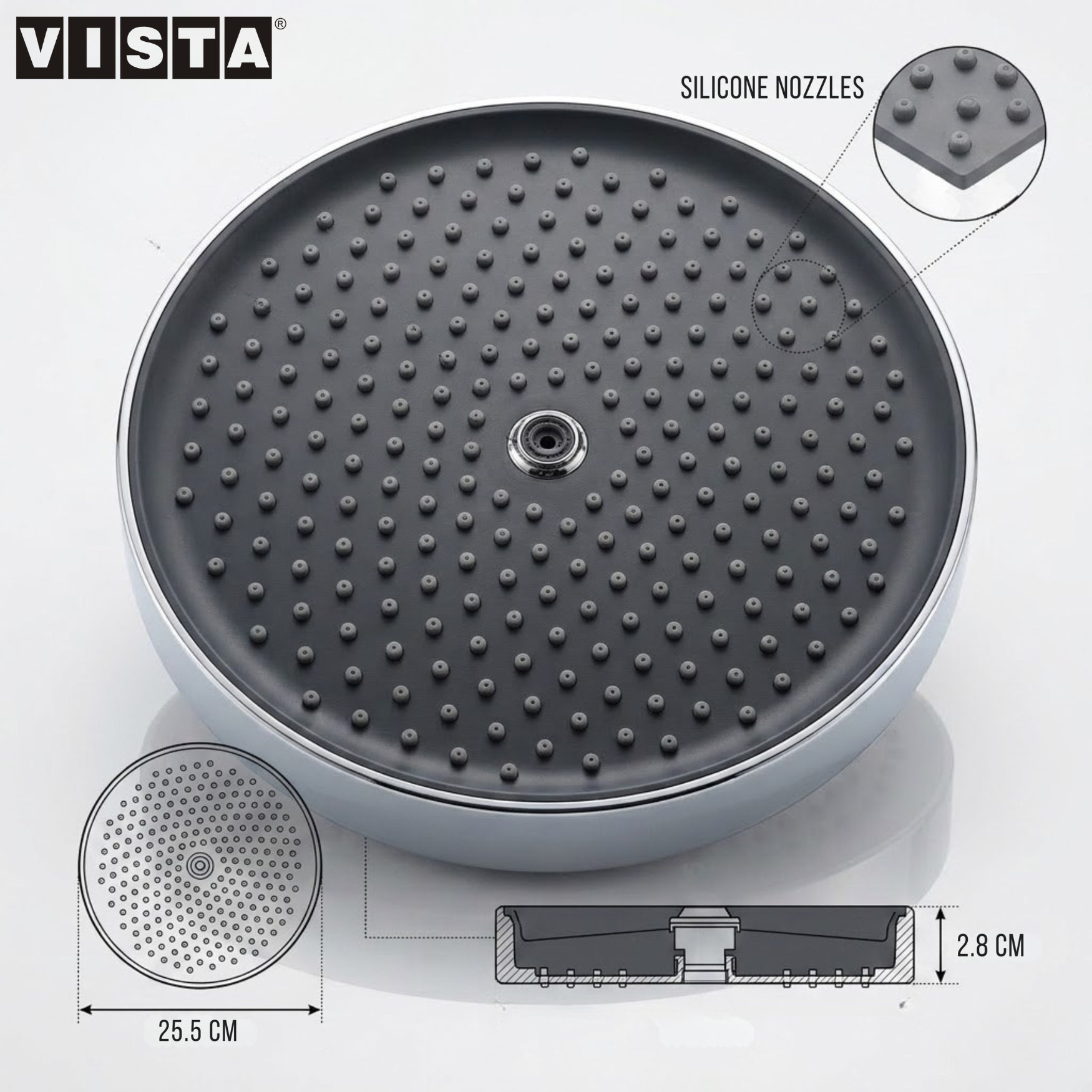 Montana 10 Inches Overhead Shower - Image 5