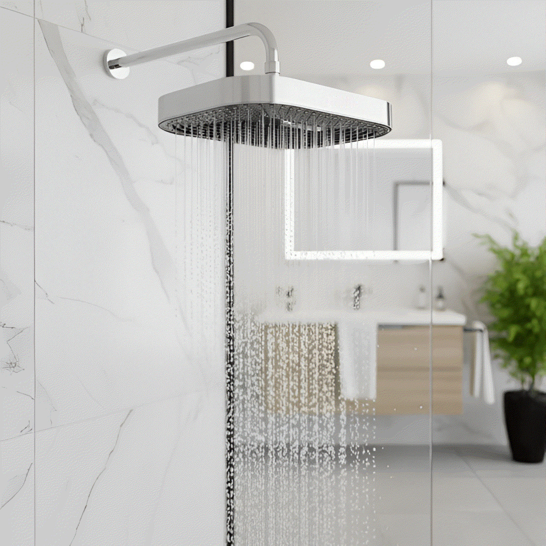 Spykar Rectangular Overhead Shower - Image 5