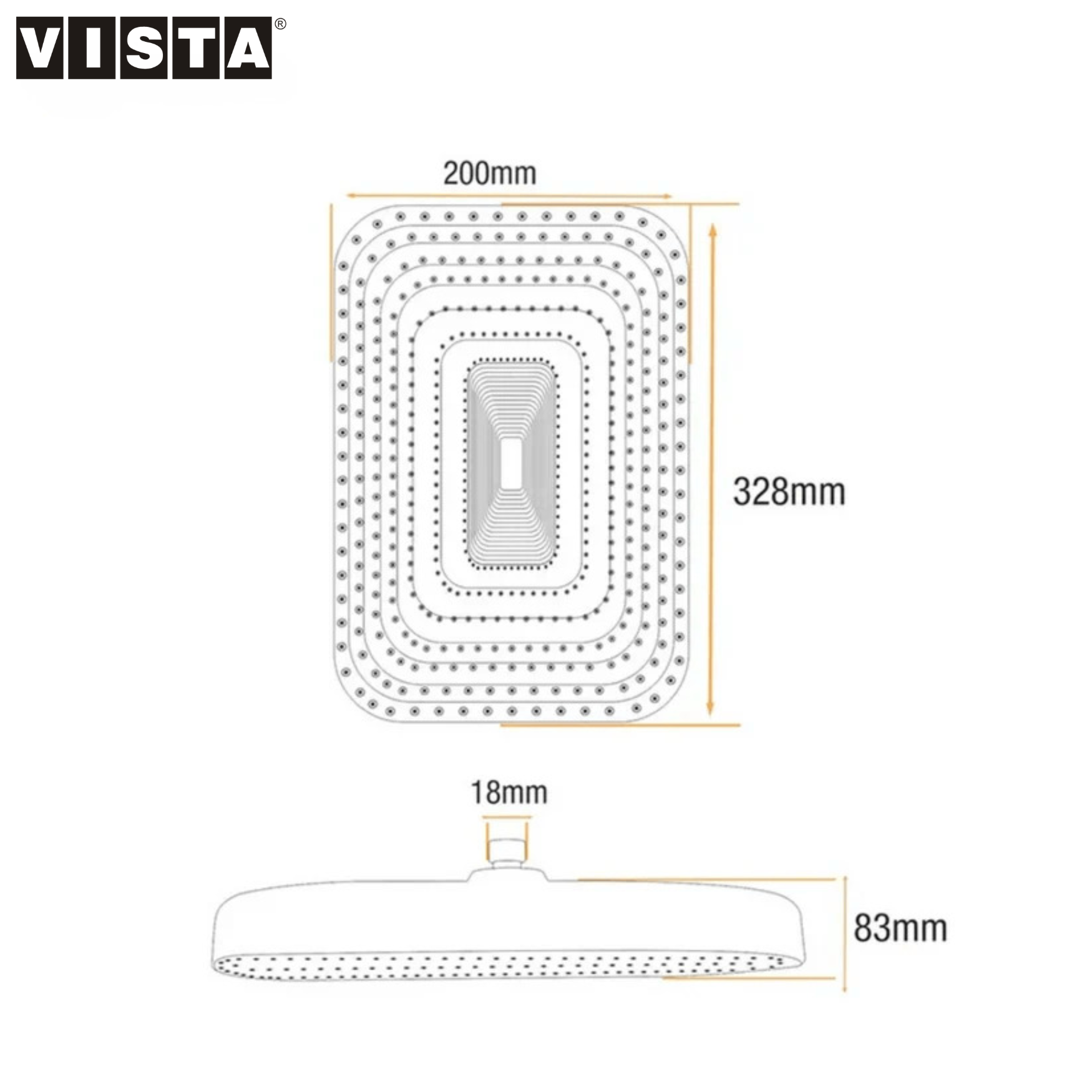 Spykar Rectangular Overhead Shower - Image 4